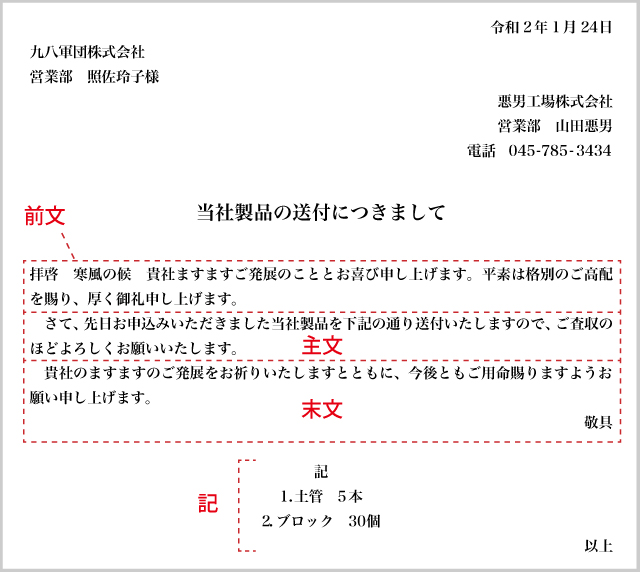 拝啓 敬具 6月